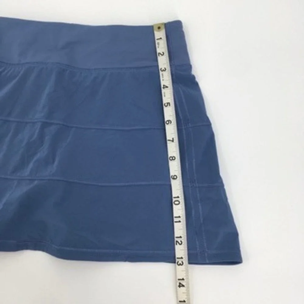 Lululemon Pace Rival Skirt Skort Sz 4 Tall Blue Pickleball Tennis Golf Run